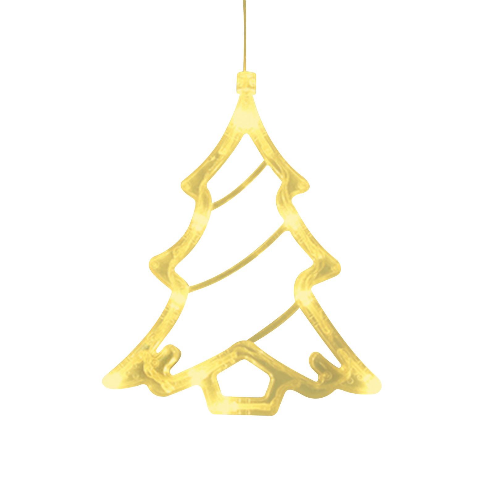 LED Christmas Lights Indoor Battery Operated Hanging Window Light With Suction Cup Warm White For Holiday Birthday Wedding Christmas Shop Window Decorations